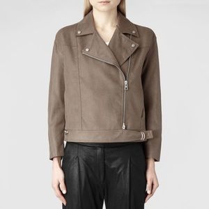 AllSaints Enyo Biker Khaki Jacket